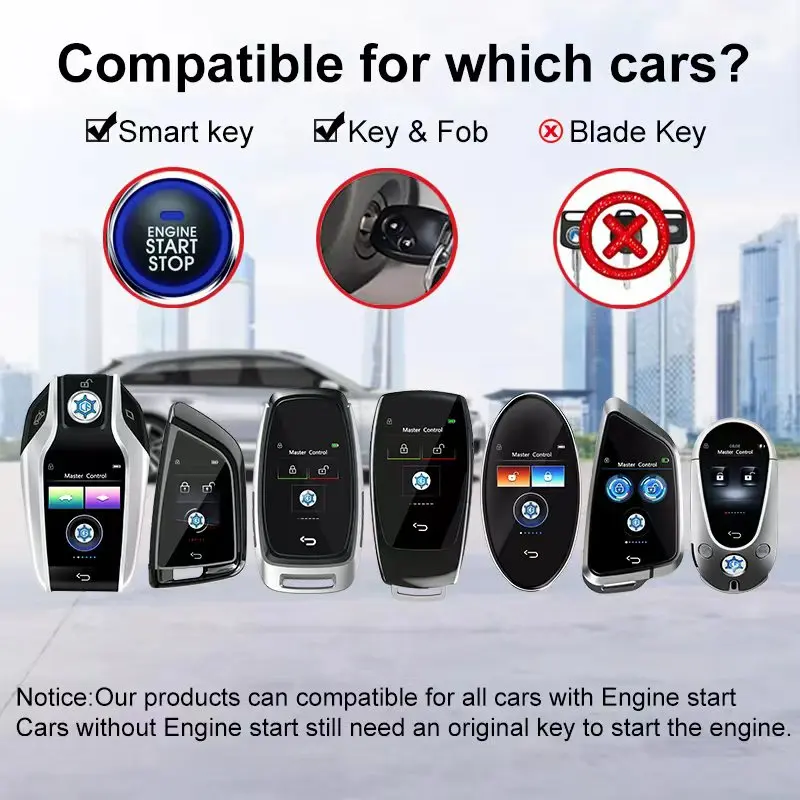 2024 Universal Keyless Entry System Pke Remote Control Smart Car Lcd   H175939d989934530a6ffe3cdf0a7dc2aw 