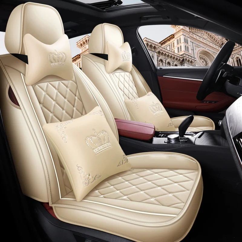 COD】 LV THiCK Seat Cover Thailand Luxury Motor/Car Leather