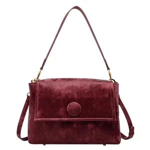 Wholesale Custom Canvas Handbag Popular Classic Red Wedding Shoulder Bag for Women Bride's Sling Bag Large Summer Autumn Winter