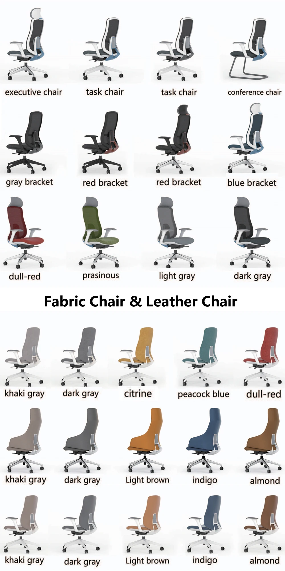 Modern Middle Back Chair For Office Use details