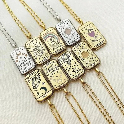 Square Amulet Moon Sun Love Zodiac 