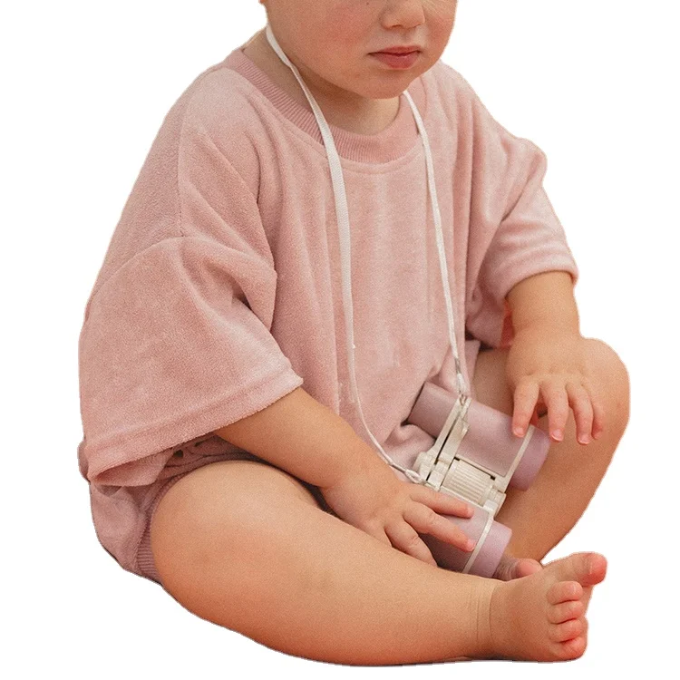 NEW Design Summer Custom Embroidery Unisex Soft Casual Terry T-shirt Romper for Baby