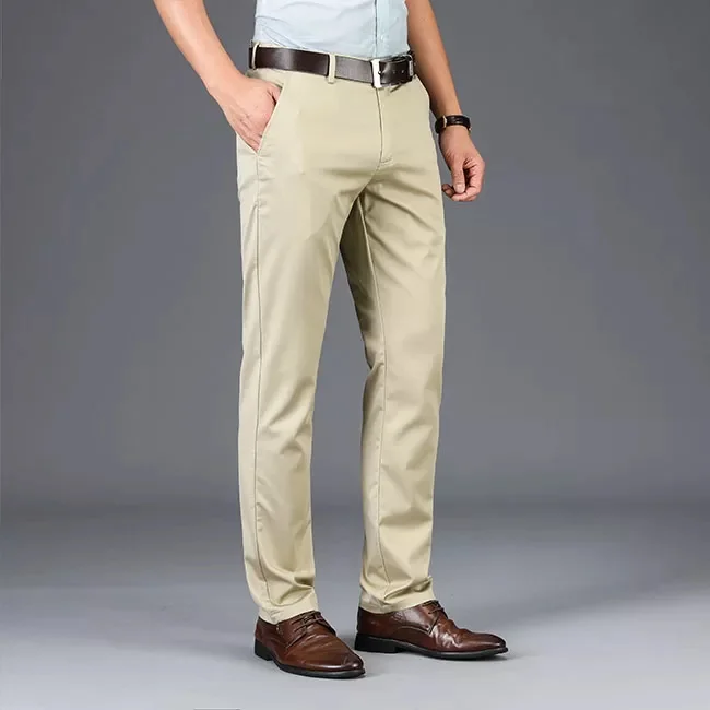 New Stretch Formal Casual Cotton Men's 
