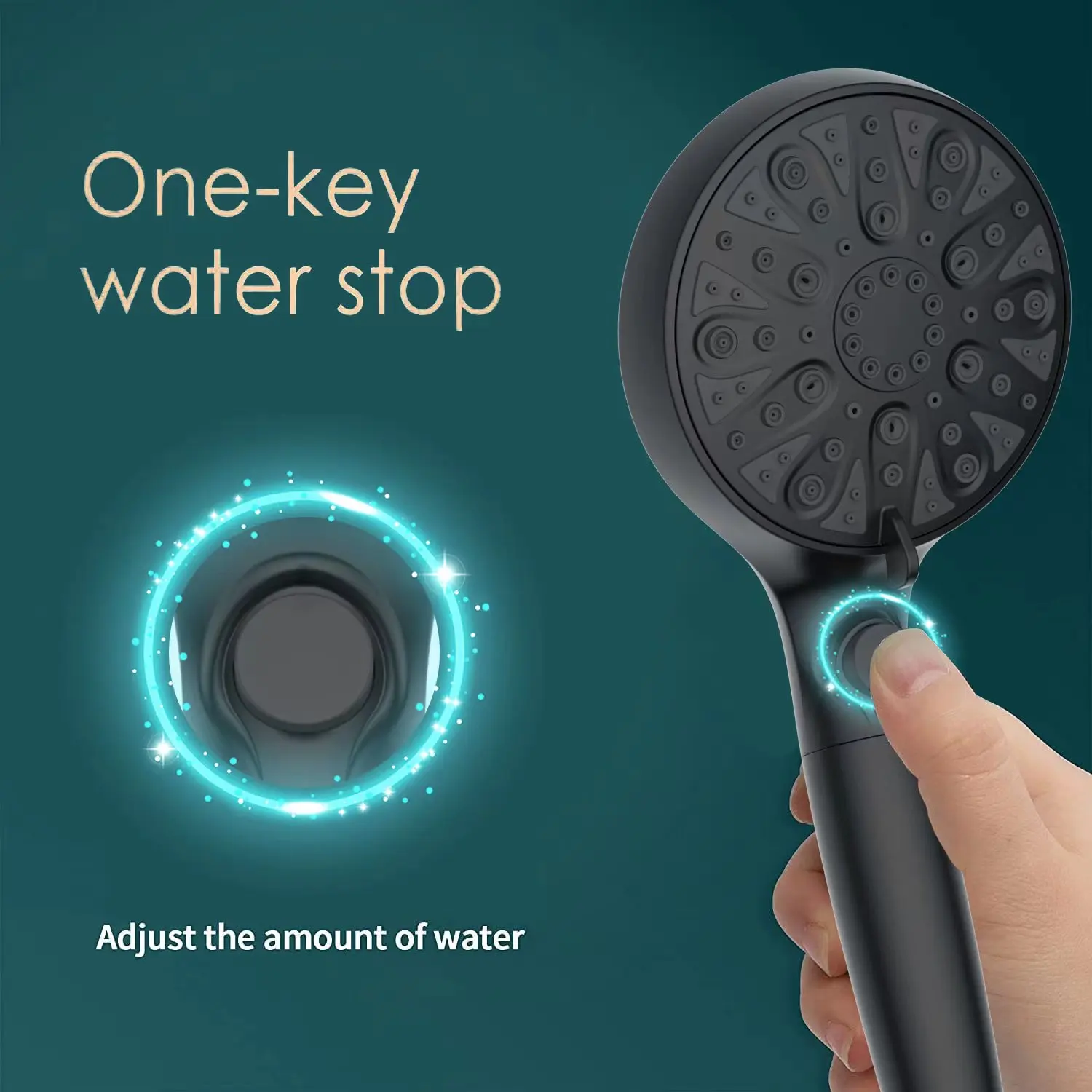 Galenpoo Doccia Smart Multi Handheld Highpressure Eco Friendly Carbon