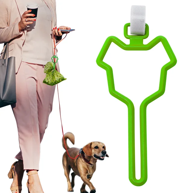 Top Selling Portable Silicone Outdoor Hands Free Pet Dog Poop Bag Fixing Clip Leash Rack Dispenser