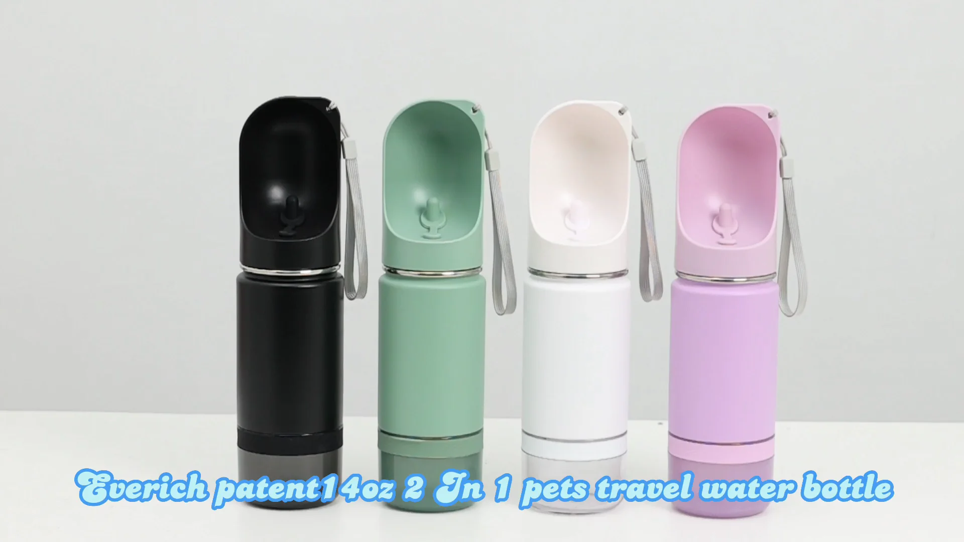 2024 Everich New Dog Water Bottle Stainless Steel Metal Travel Portable