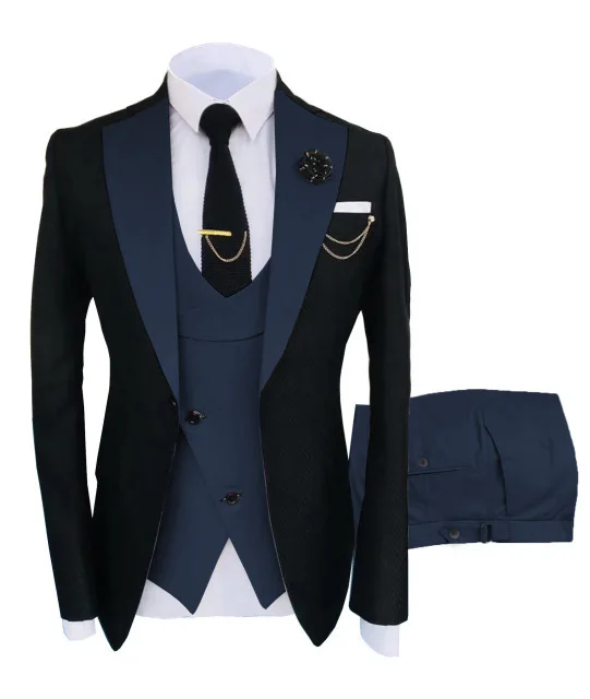 Traje De Esmoquin Con Solapa Y Tachuelas Para Hombre,Ropa Masculina  Elegante Y Personalizada A La Moda,Chalecos De Boda Con Solapa,2021 - Buy  Ropa Personalizada De Moda Elegante Homme Novio Alcanzó Solapa Boda