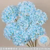 Hortensia piruleta azul