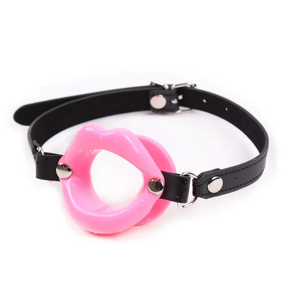 PU-Leder Gummi-Lippen O-Ring Sex-Grtel BDSM Fetisch Bondage Fesseln Erotisches Spielzeug fr Paare PU-Leder Gummi-Lippen O-Ring Sex-Grtel BDSM Fetisch Bondage Fesseln Erotisches Spielzeug fr Paare