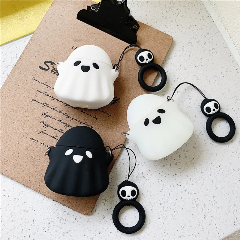 Erhvervelse lyse Kategori Source Stereo Little Ghost Tidal wireless connection fashion Shockproof  Soft Silicone Apple Airpods Earphone Cases for 1 2 3 pro on m.alibaba.com