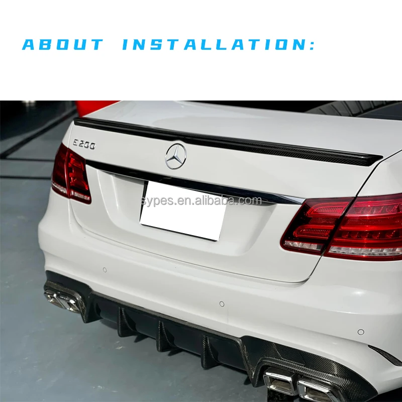 Sypes Stainless Steel Exhaust Pipe Amg Exhaust Tip For Benz W212 E63