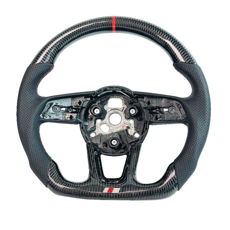 Carbon Fiber & Leather Steering Wheel for Audi S3 / S4 / S5 / RS3 / RS4 / RS5 / A6 / A7 / RS6 / RS7 / S6 / S7
