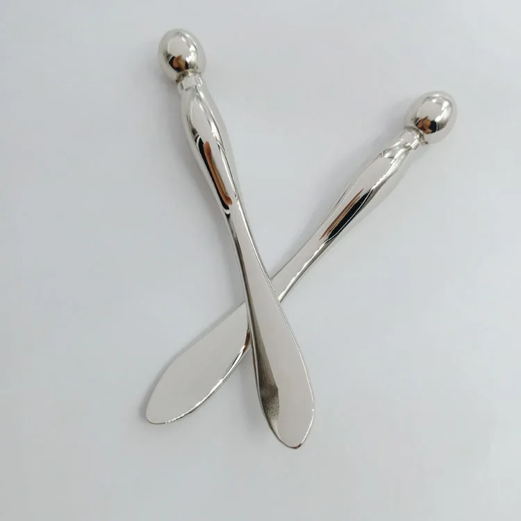 Металлическая палочка для крема для глаз, ложка для копания крема для лица с обоих концов, массажная палочка для глаз, ложка для макияжа