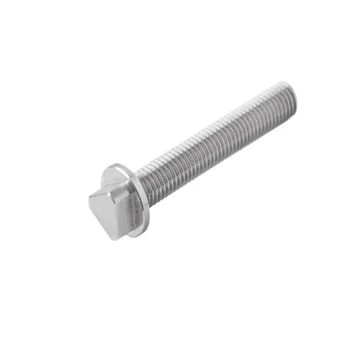 cnc machining stainless steel screws fasteners pan head triangle slot anti-theft security screw