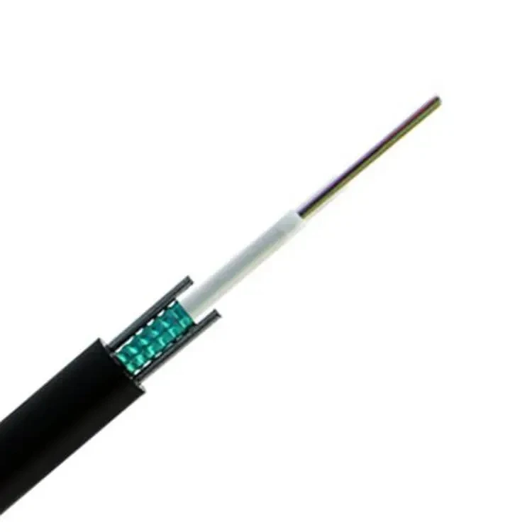 Outdoor Single Mode Os2 4 6 12 24 Core Gyxtw G657a G652d Armored Fiber ...