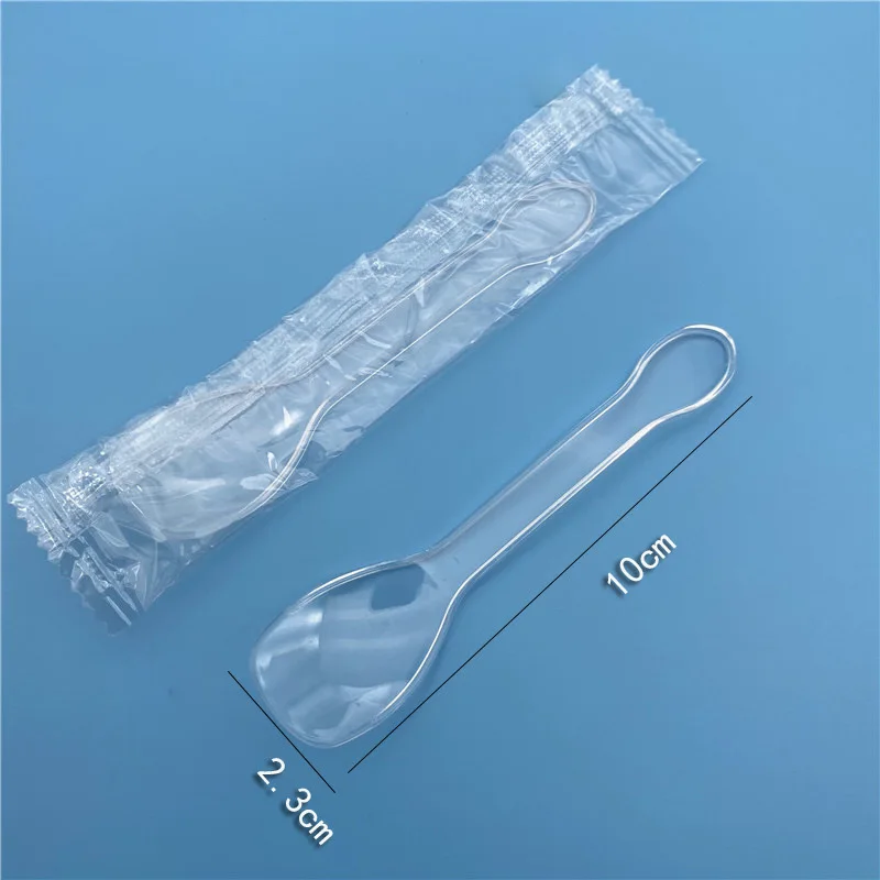 Disposable Ice Cream Plastic Spoon Manufacturer Individually Wrapped