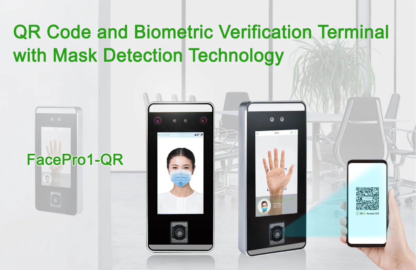Qr Code Face Recognition Employees Time Attendance System And Palm ...