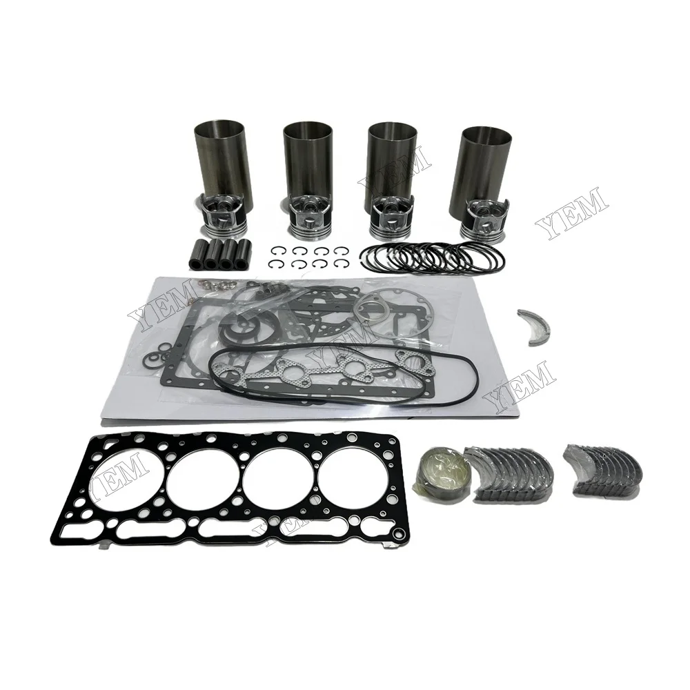 V1305 Overhaul Rebuild Kit(not Included Valves Kit) for Kubota V1305 V1305-B Engine B2710HSD F3060 X-20 Tractor