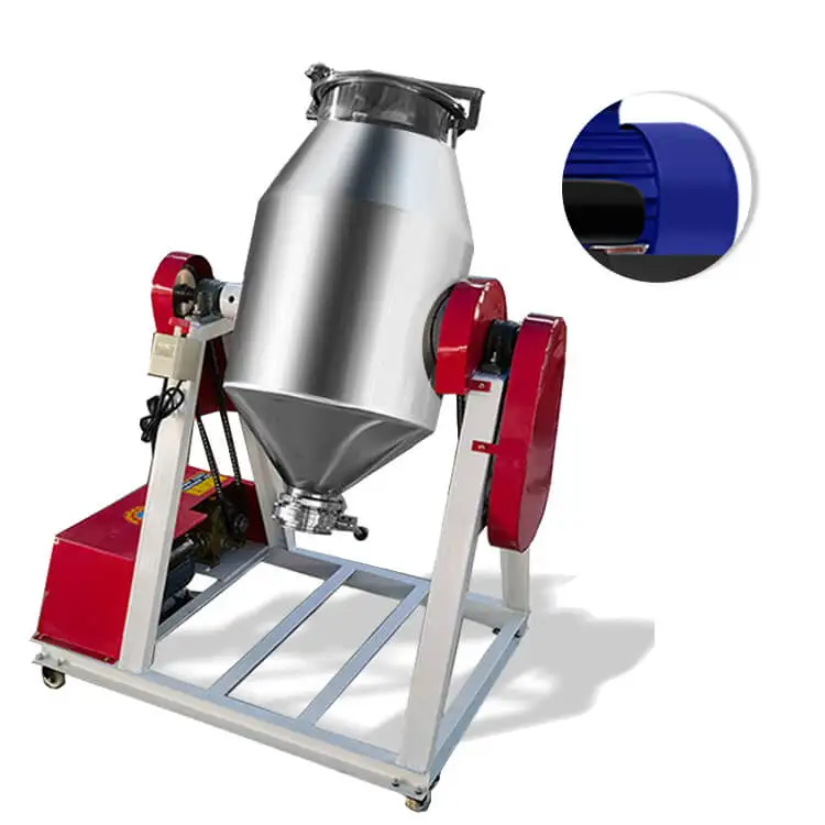 Electric Small Rotating Drum Mixer Powder Mixing And Filling Machine Silverson Liquid Drywall Mix