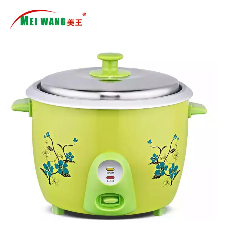 Factory Rice Cooker with Color Body and Flower Steamer Glass Lid Electrical Rice Cookers