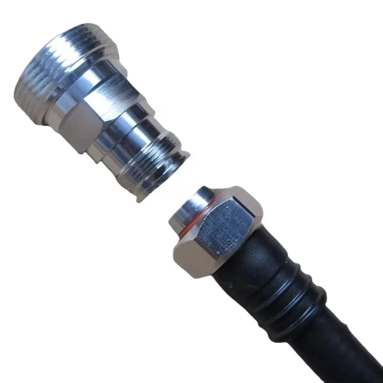 Superflex 1/2 Cable Connector 4.3-10 Male Plug Type Straight for RF Application Feder 4.3/10 Solder