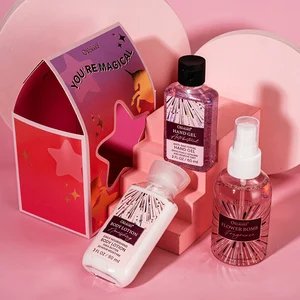 Christmas Gift Anti-Bacterial Hand Gel Daily Nourishing Shea Butter Body Lotion Fragrance Body Mist Bath Spa Gift Set