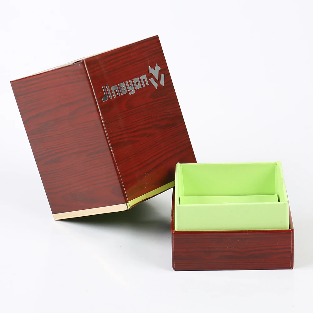 Caja de papel con tapa y base de lujo personalizada con esponja Caja de papel verde especial Estampado en caliente con logotipo Caja de regalo personalizada para perfume