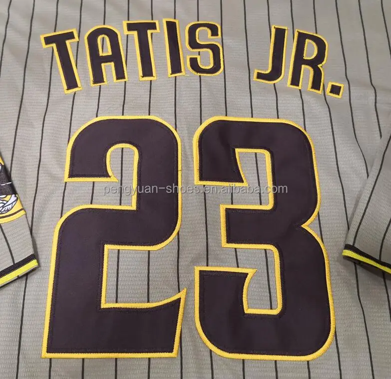 Fernando Tatis Jr. San Diego Padres #23 Adult XXL Tan Jersey for