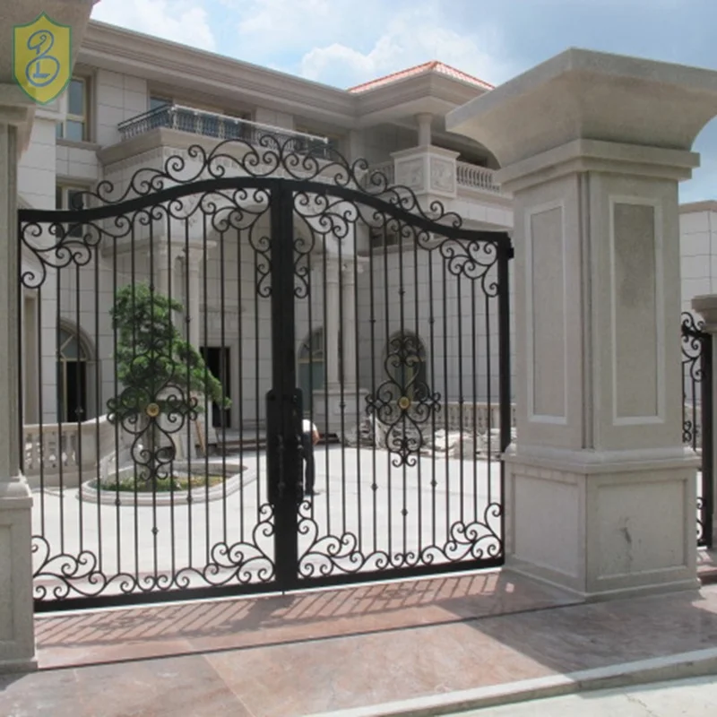 New Simple Design Iron Pipe Wrought Iron Gate