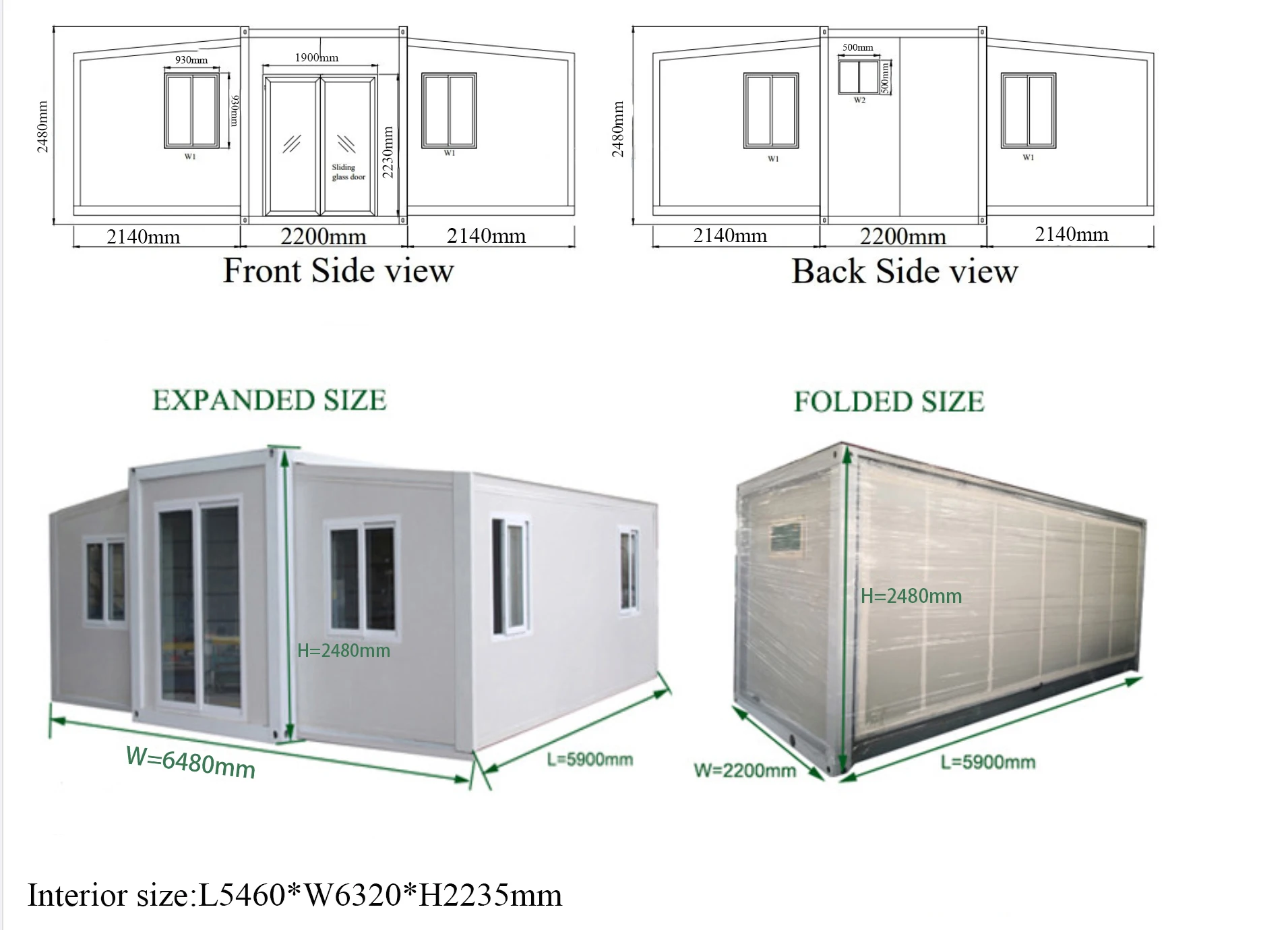 Prefabricated Folding Expandable Container House