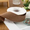 Cinta de imitación de cuero de 4 cm para estampado en caliente de café, 5 yardas.