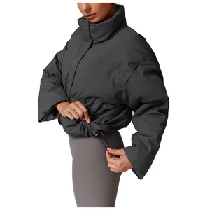 Autumn and Winter Female Yoga Sports Jacket Elastic Zipper Long Sleeve Fitness Jacket With Breathable Print New Style Set