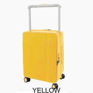 2026 PP Wide Trolley Luggage 20 25 Inch Hand Carry on Luggage for Long Travel Durable Zipper Suitcase