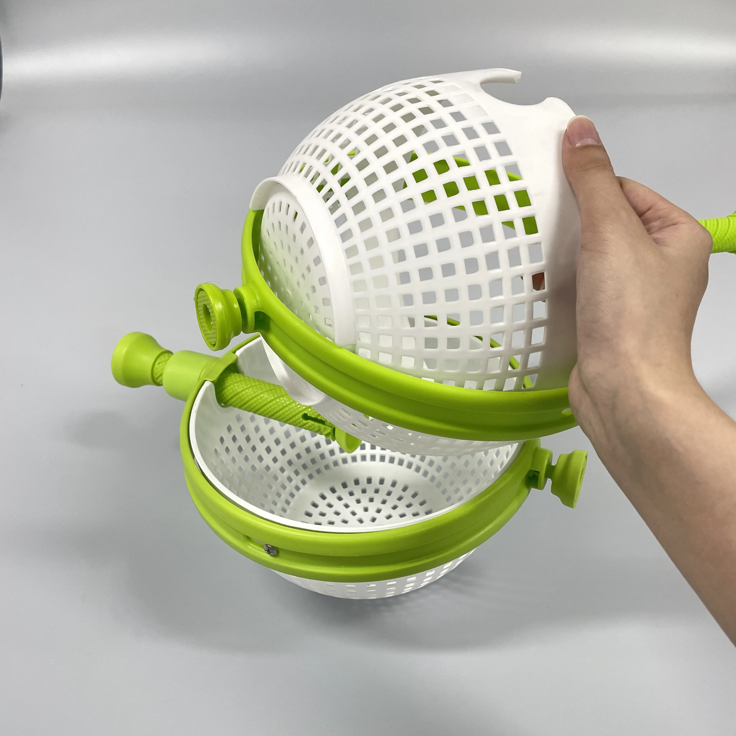 2.3L large salad spinner shrink pack salad spinner kitchen manual for hotel restaurant