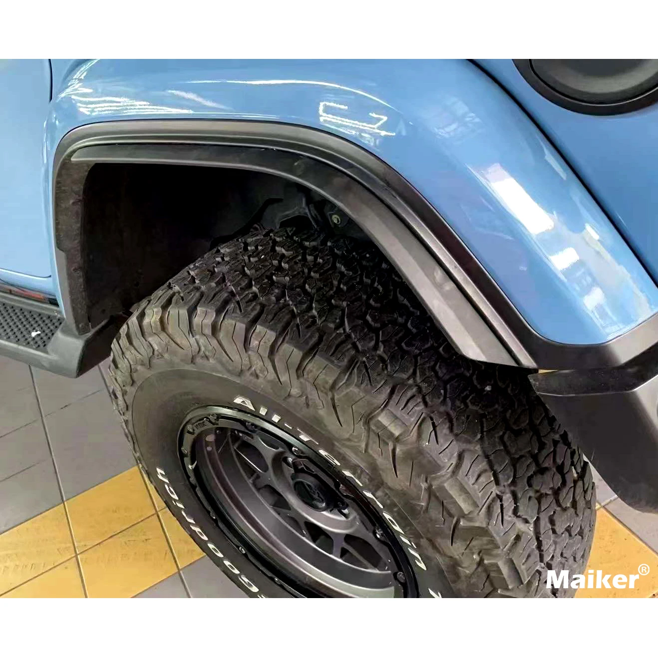 Original Low Fender Flares Extensions Trim With Rivet For Jeep Wrangler Jl Accessories Maiker