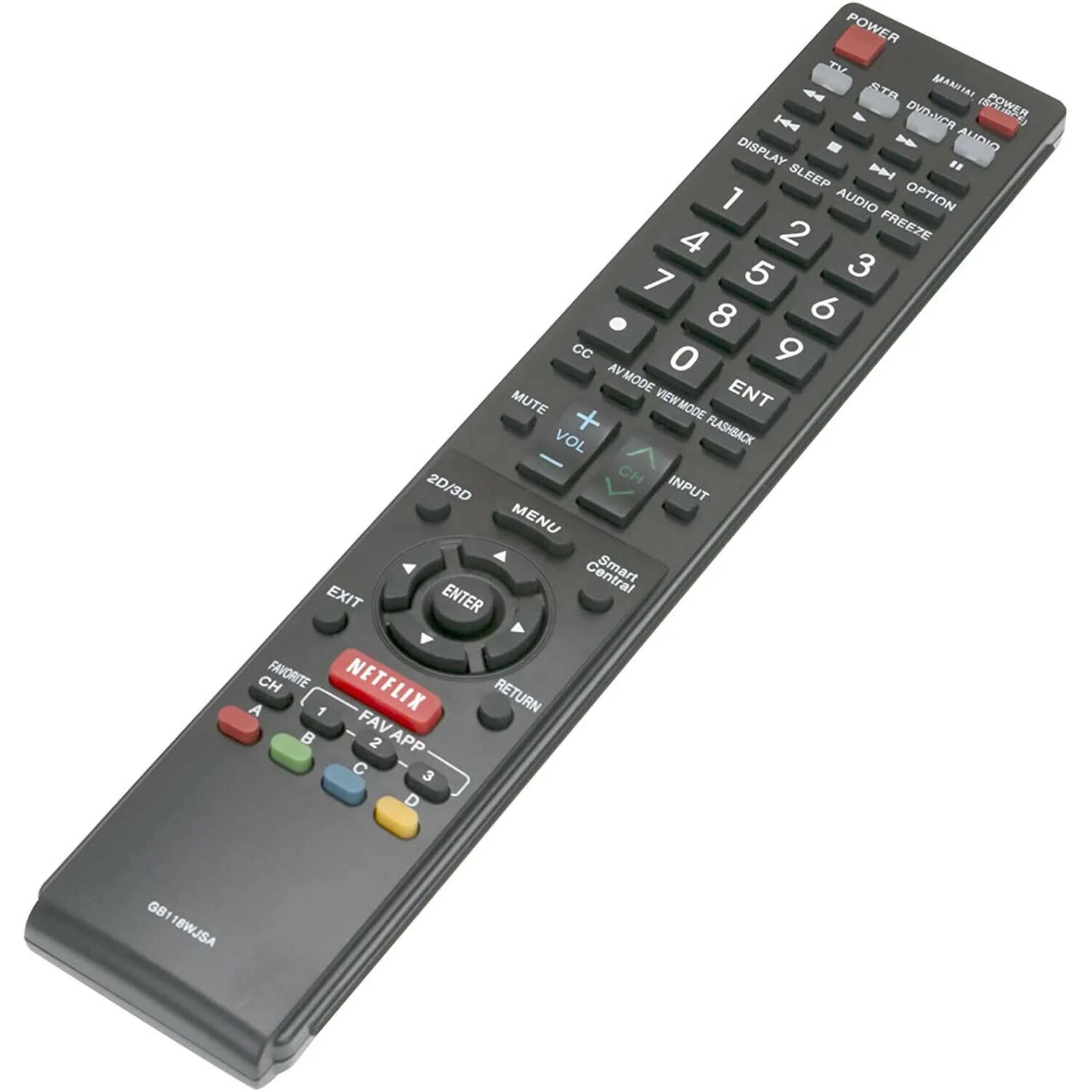 NEW GB118WJSA Replaced Remote Control Use for SHARP AQUOS TV GB005WJSA GA890WJSA GB004WJS
