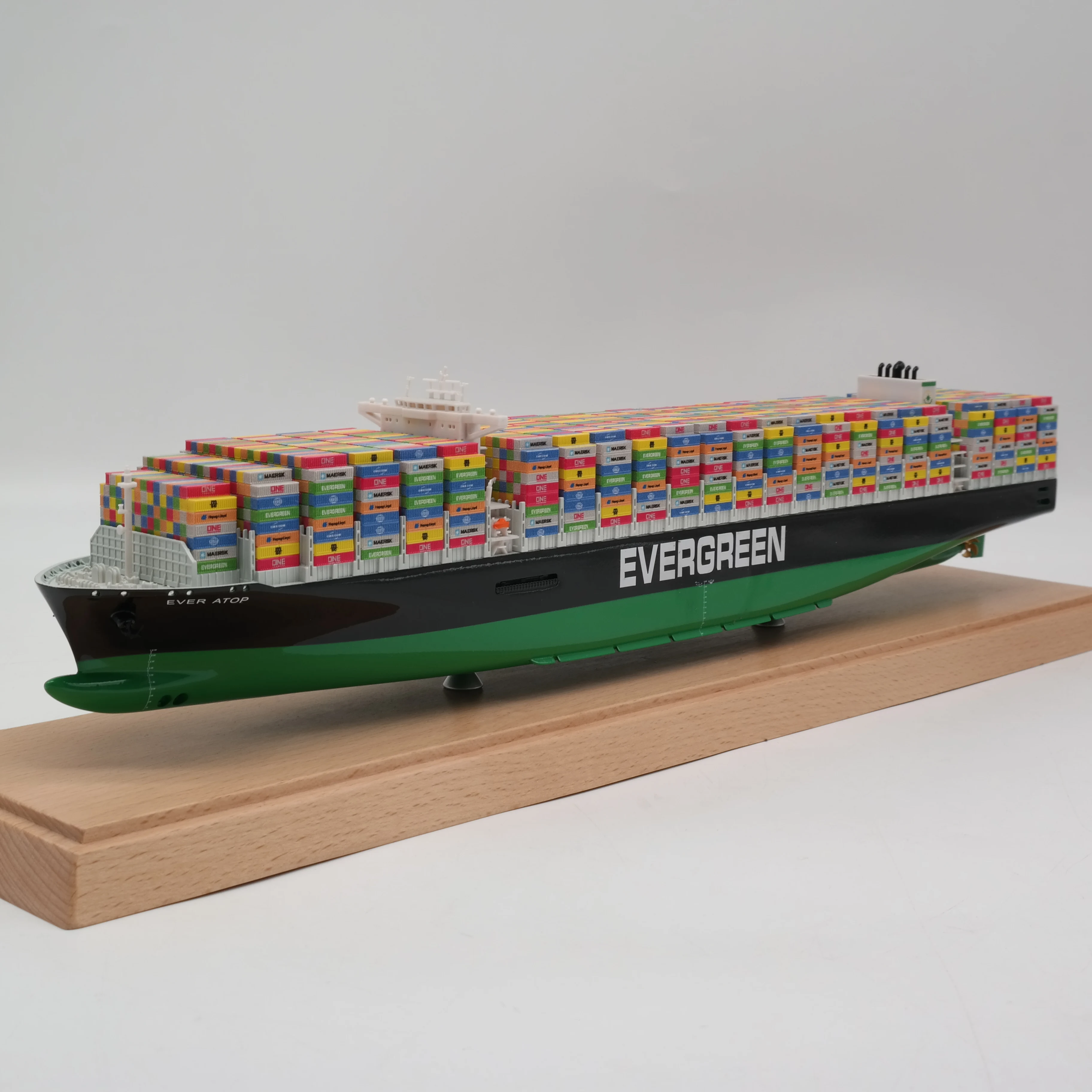 【L】O.A.S Factory's Customized 45cm EVERGREEN Container Ship Model 1:888 Scale Model for Shipping for Business & Promotional Gifts