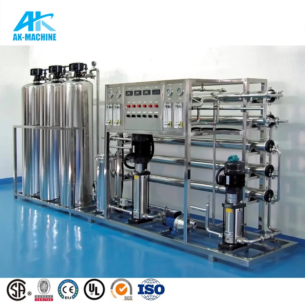 Small Plant Scale Water Production Line Bottled Water Pre Treatment Machinery Water Purification Machine System