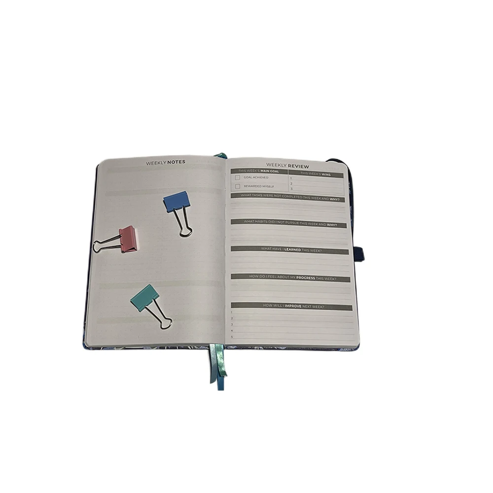 2023 Custom High Quality Printed A5 Hardcover Diary Planner Journal Pu