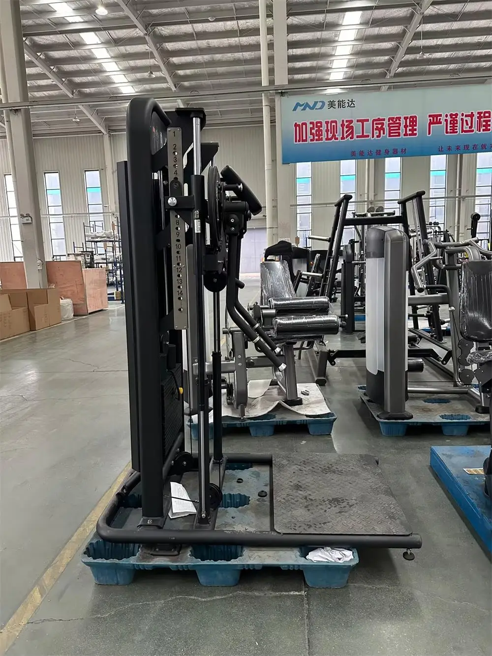 Fitness Gym Pin Load Selection Shoulder Press Multi Flight Machine In