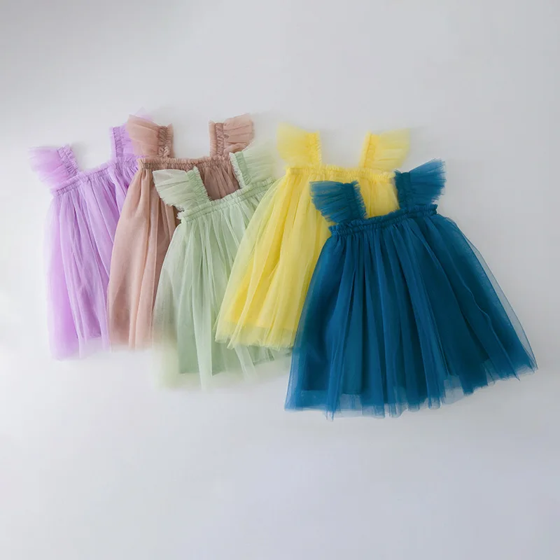 Summer Flying Sleeve Tutu Dress For Newborn Baby Girl Kids - Buy Dress For  New Born Baby Girl,Summer Dress Kids,Tutu Dresses For Girls Kids Product on  