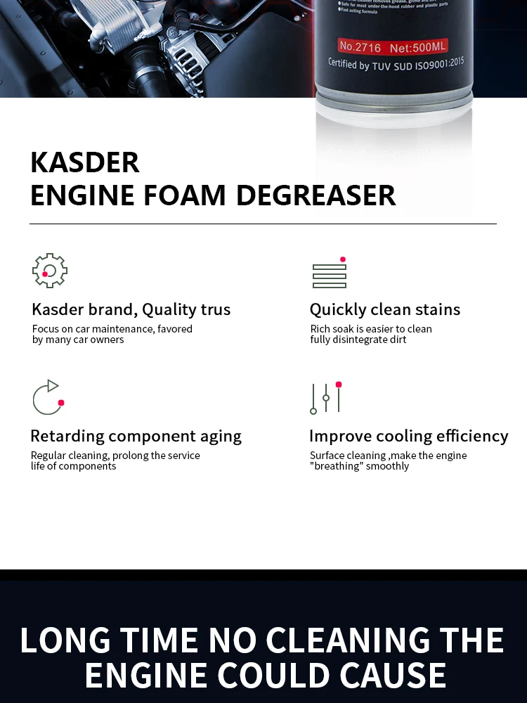 Low Moq Heavy Duty Foam Foaming Car Engine Degreaser Cleaner Spray For