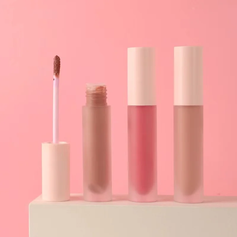 Лидер продаж Матовая жидкая помада под заказ водостойкая Красная губная стойкий блеск для губ Розовый