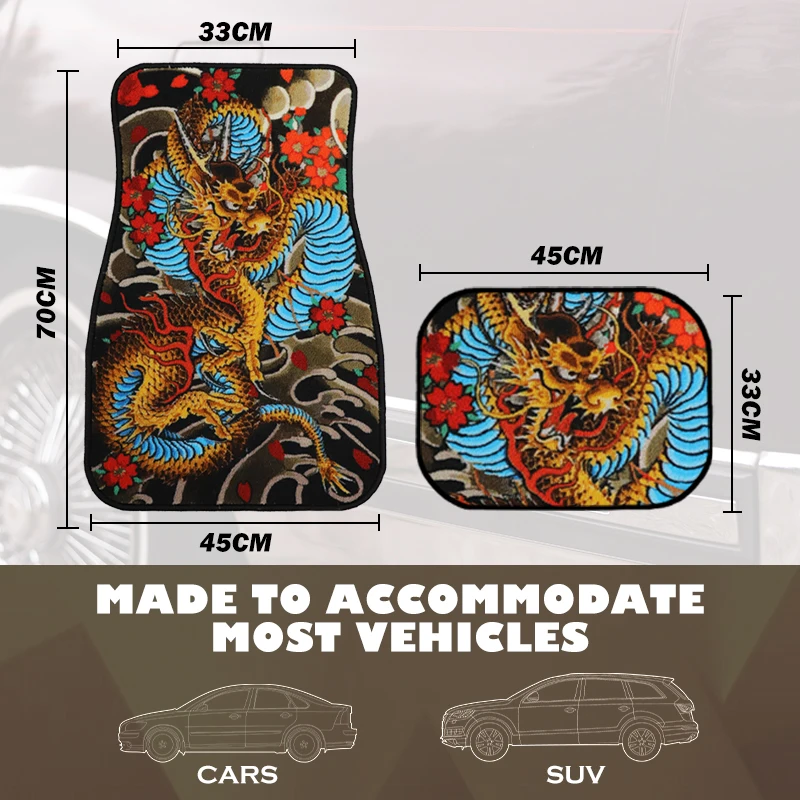 3d Custom Universal Luxury 4pieces Car Floor Mats