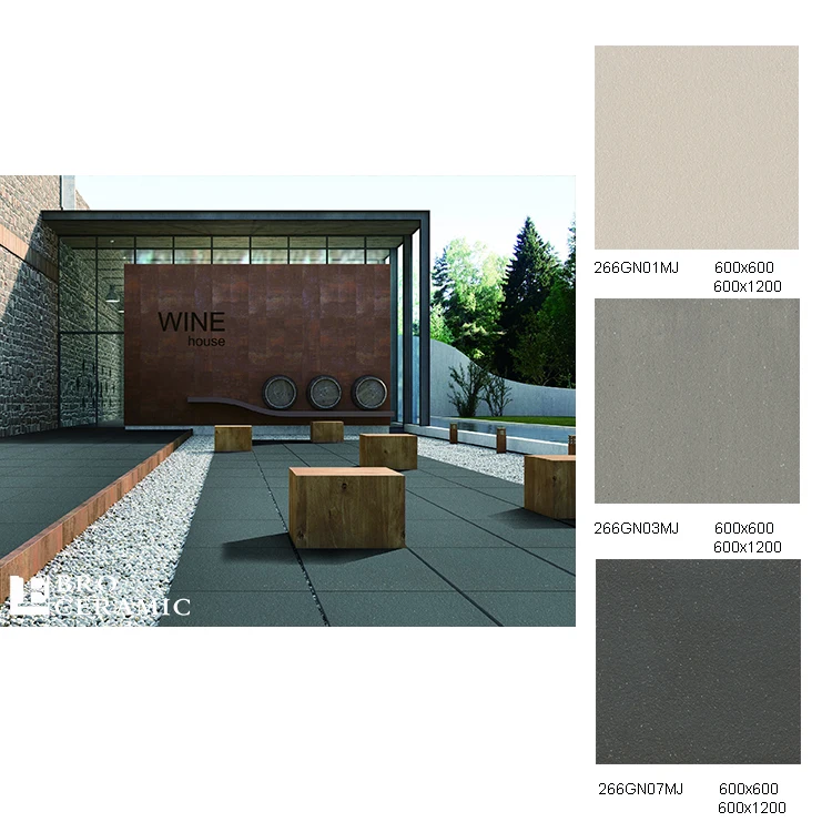 Ebro Ceramic 3cm Stronger Grey Granite Outdoor Garden Tiles Porcelain