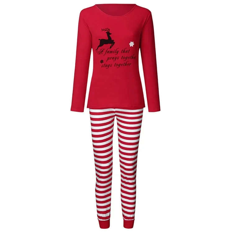 
 Рождественская Домашняя одежда, Семейные комплекты, костюм для родителей и детей, пижама из двух предметов  