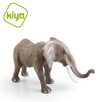 Kiya D208 Solid PVC Emulational XL Elephant animales de juguete animal toys plastic quality farm animals toy set