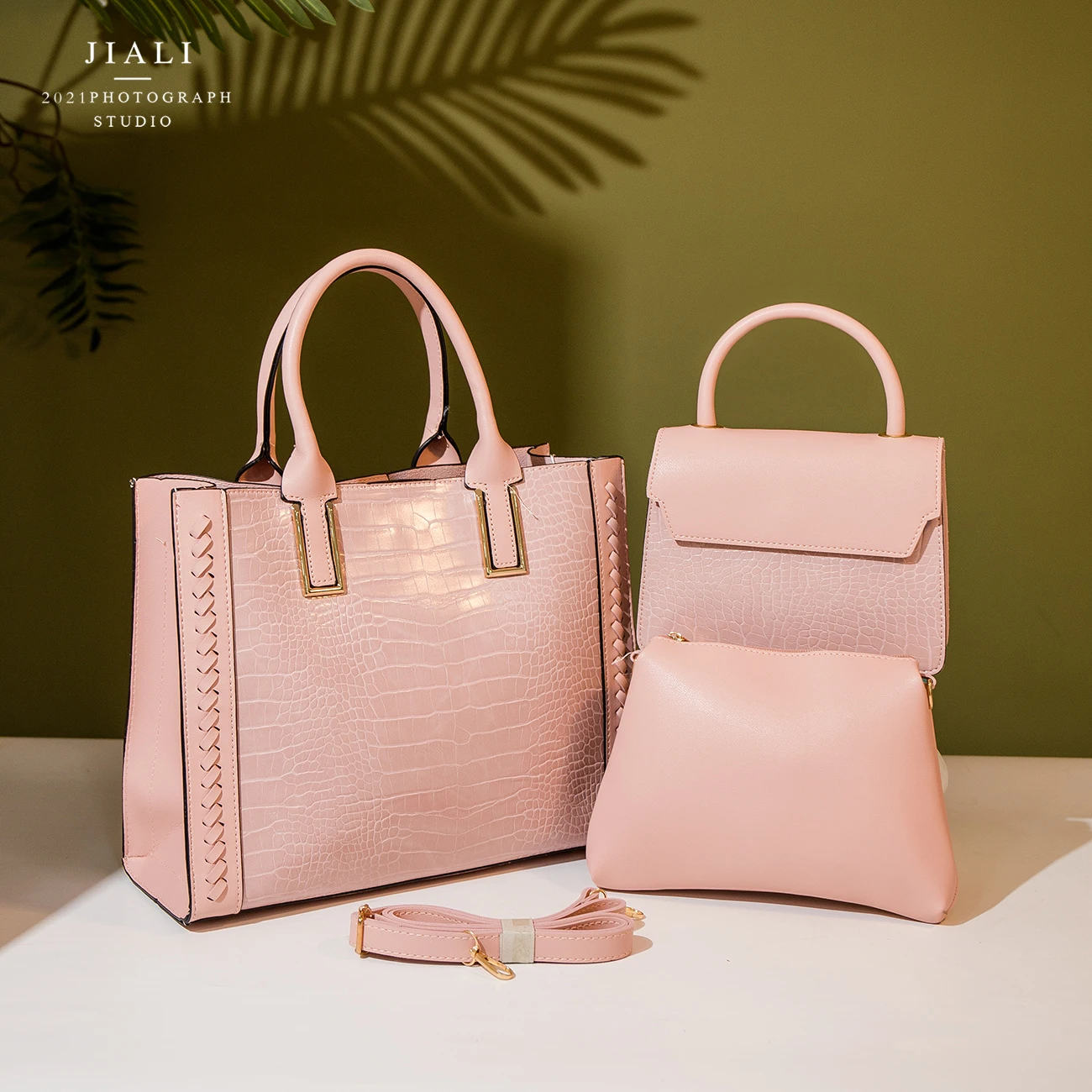 Best-selling Trend Lychee Cross Messenger Mother Bag 4-piece Set