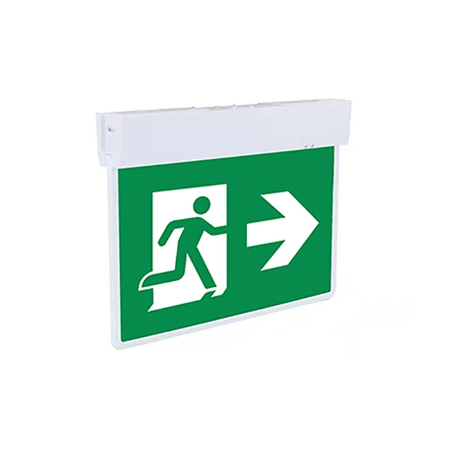 Emergency Light LFP Battery Rechargeable Waterproof Wall Mounted Edge Lit  Indicator Exit Signs Bunnings