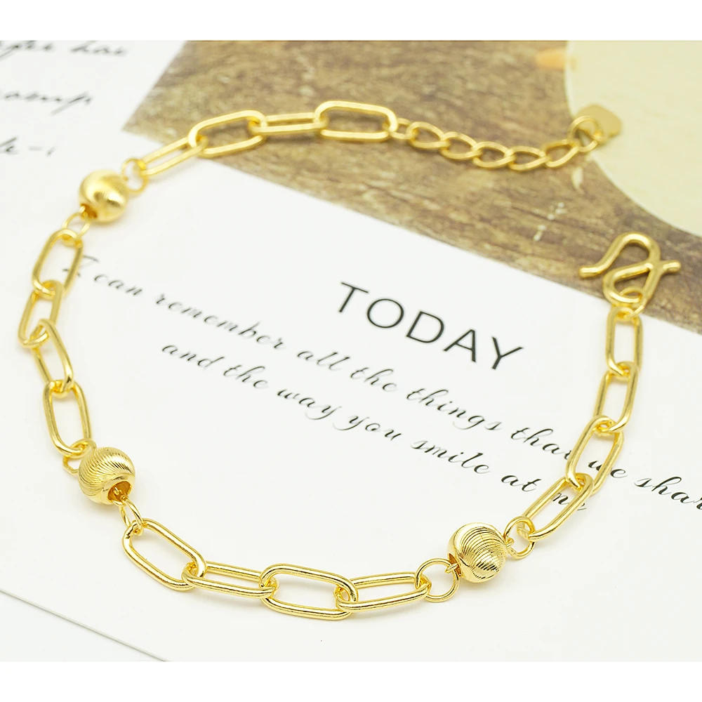  24K Real Gold Filled Bracelet Yellow Pure Gold Filled